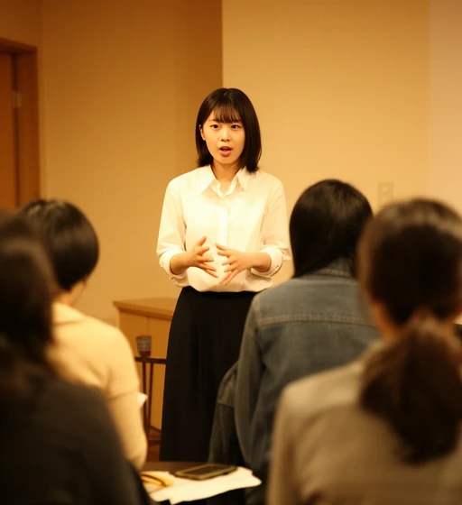 スピーチの練習風景